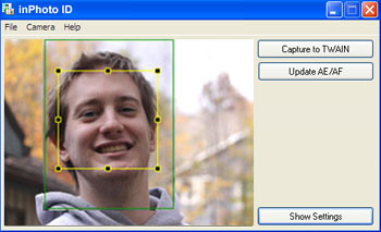 Face detection on live image