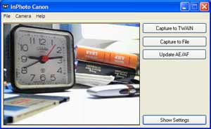 Canon camera control software